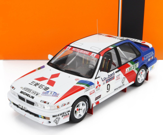 Ixo-models Mitsubishi Galant Vr-4 Team Mitsubishi Ralliart Europe N 9 2nd Rac Rally 1990 Kenneth Eriksson - Staffan Parmander 1:18 Bílá Modrá Červená