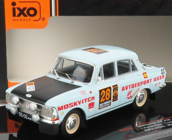 Ixo-models Moskvitch 412 N 28 Rally London - Mexico 1970 1:43, světle modrá