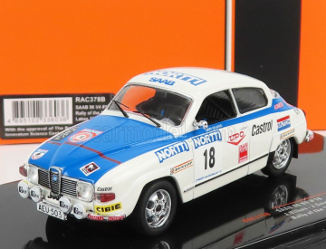 Ixo-models Saab 96 V4 N 18 Rally 1000 Lakes 1976 J.vilkas - J.soini 1:43 Bílá Modrá
