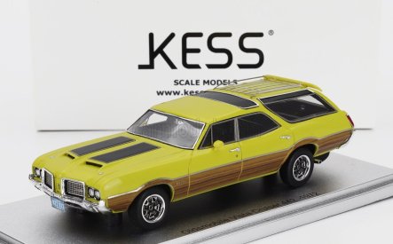 Kess-model Oldsmobile Vista Cruiser 442 Sw Station Wagon 1972 1:43 Žluté Černé Dřevo