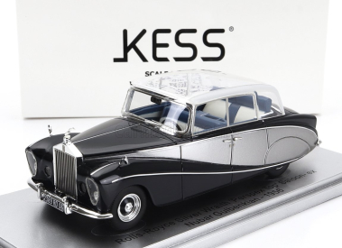 Kess-model Rolls royce Silver Wraith Perspex Top Saloon 1956 - Ex Nubar Gulbenkian 1:43 Modrá Stříbrná
