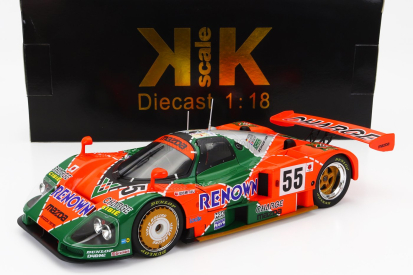 Kk-scale Mazda 787b 2.6l Team Mazdaspeed Co. Ltd. N 55 1:18, oranžovozelená
