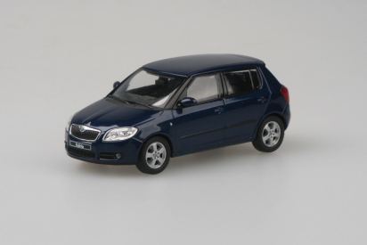 Abrex Škoda Fabia II (2006) 1:43 - Modrá Storm Metalíza