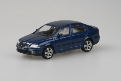 Abrex Škoda Octavia II (2004) 1:43 - Modrá Hlubinná Metalíza