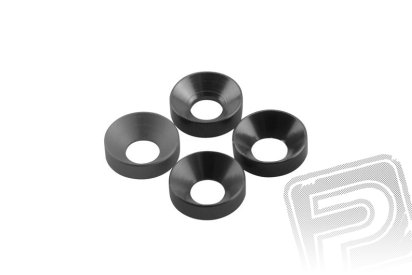 Kónická podložka 3x6.9x2mm šedá (6 ks.)