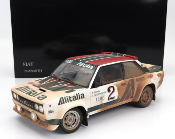 Kyosho Fiat 131 Abarth Alitalia (dirty And Night Version) N 2 4th Rally Montecarlo 1978 Walter Rohrl - Christian Geistdorfer 1:18 Bílá Zelená Červená