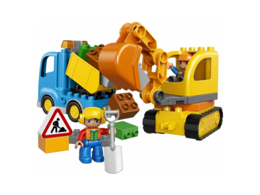 LEGO DUPLO - Pásový bagr a náklaďák