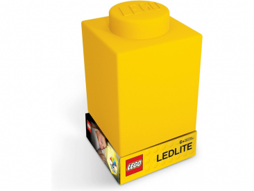 LEGO noční lampička Silikonová kostka žlutá