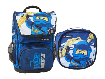 LEGO školní aktovka Maxi, 2 dílný set - Ninjago JAY of Lightning