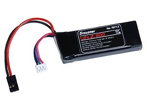 LiFe-sada RX 2/1100 6,6V s JR konektorem
