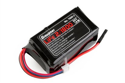 LiFe-sada RX 2/1800 6,6V s JR konektorem