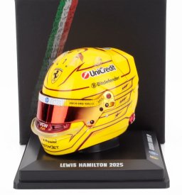Looksmart Bell helmet Casco Helmet F1 Lewis Hamilton Team Ferrari Hp N 44 Season 2025 1:5 Žlutá Červená