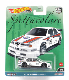 Mattel hot wheels Alfa romeo 155 V6 Ti N 155 Racing 1993 1:64 Bílá