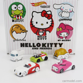 Mattel hot wheels Hello kitty Set pěti modelů Hello Kitty And Friends 1:64