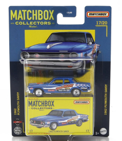 Mattel hot wheels Plymouth Savoy 1962 1:64 Modrá Bílá