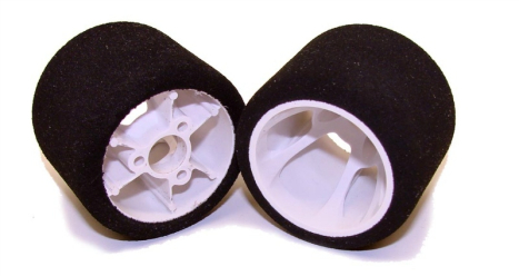 Mechové zadní gumy, 1/12, bílý disk, (GREEN)