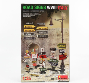 Miniart Accessories Cartelli Segnaletica Stradale - Road Signs Wwii Italy 1:35 /