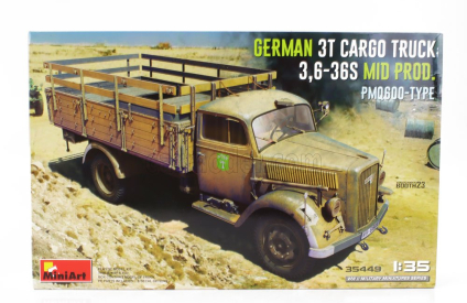 Miniart Opel Blitz Pmq600 Type German 3t Cargo Military Truck 1952 1:35 /