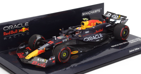 Minichamps Red bull F1  Rb20 Team Oracle Red Bull Racing N 11 Season 2024 Sergio Perez 1:43 Modrá Žlutá Červená