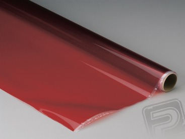 Monokote transparentní 182x65cm červený