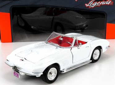 Motor-max Chevrolet Corvette Cabriolet 1967 1:24 Bílá