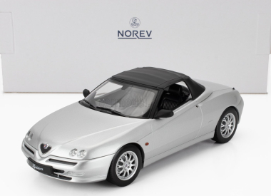 Norev Alfa romeo Spider 2.0 Twin Spark Cariolet Soft-top 1999 1:18 Silver