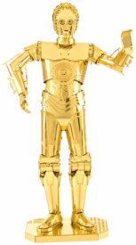 Ocelová stavebnice Star Wars C-3PO, zlatá
