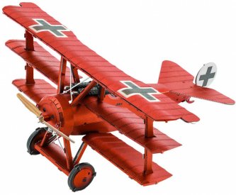 Ocelová stavebnice Tri-Wing Fokker Red Baron