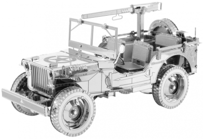 Ocelová stavebnice Willys Jeep 