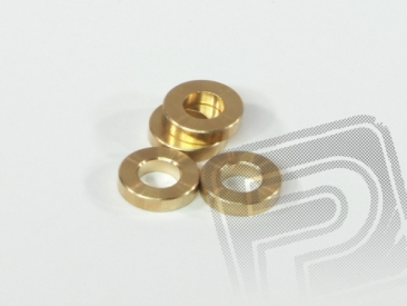 Podložka 5x10x3mm, (mosazné/4ks.)