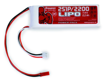 POWER PACK Li-Pol 2200mAh/7,4V 30C s BEC konektorem