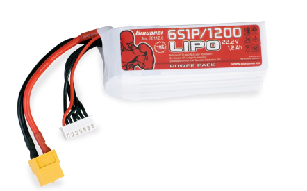 Power Pack LiPo 6/1200 22,2 V 70C XT60