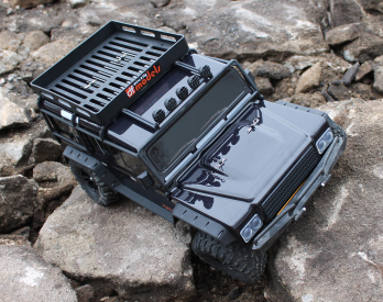 RC auto DF-4J Crawler XXL, tmavě šedá