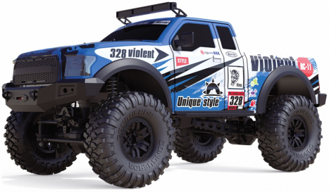 RC auto Dirt Climbing Pickup Race Crawler, modrá