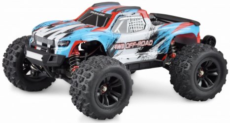RC auto Hyper Go Monster Truck brushless, modrobílá