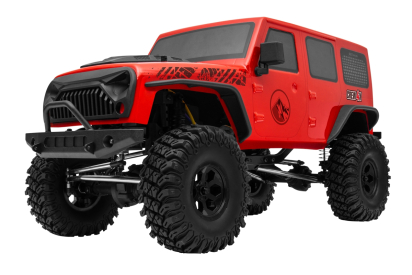 RC crawler CREW 4X, červená