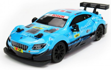 RC auto Mercedes-AMG C63 DTM, modrá