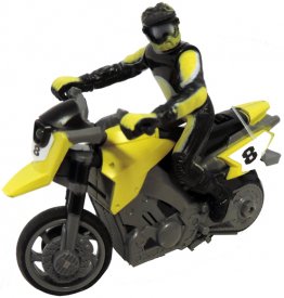 RC mini motorka 1:43 - žlutá