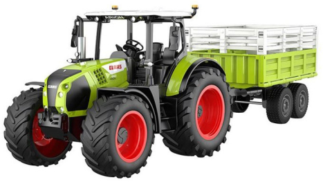 RC traktor Claas Arion 660 s vozem pro zvířata 1:24