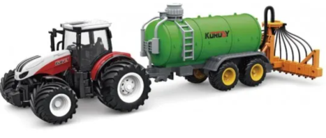 RC traktor Korody s kejdovou cisternou s hadicovým aplikátorem 1:24