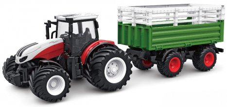 RC traktor s vozem pro zvířata