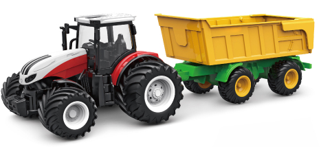 ROZBALENO - RC traktor se sklápěcím přívěsem 1:24
