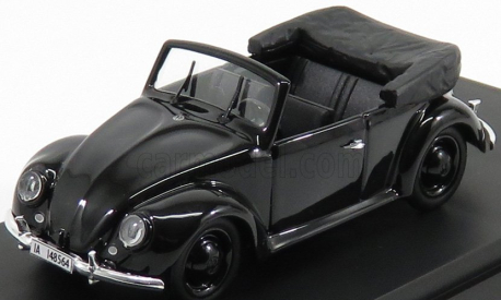 Rio-models Volkswagen Beetle Kafer Kdf Cabriolet Gift For The 50th Birthday Of Adolf Hitler - 20 April 1939 1:43 Black
