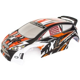 RX12 oranžová lakovaná lexanová karoserie