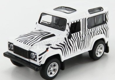 Schuco Land rover Defender 90 Safari 1999 1:64 Bílá Černá