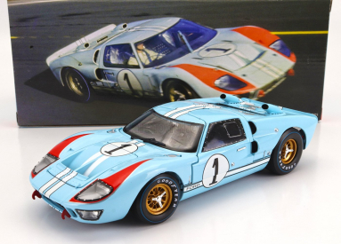 Shelby-collectibles Ford usa Gt40 Mkii 7.0l V8 Team Shelby American Inc. N 1 2nd (but Really Winner) 24h Le Mans 1966 K.miles - D.hulme 1:18 Světle Modrá