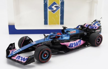 Solido Alpine F1  A523 Team Bwt Alpine N 31 3rd Monaco Gp 2023 Esteban Ocon 1:18 Modrá Růžová