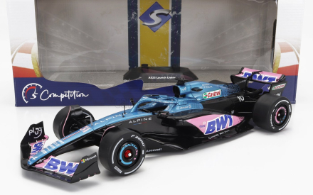Solido Renault F1  A523 Team Bwt Alpine Press Launch Livery N 10 Pierre Gasly - N 31 Esteban Ocon 2023 1:18 Modrá Černá Růžová