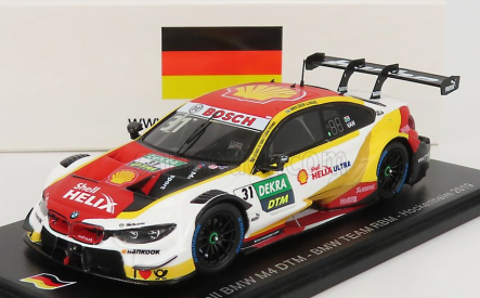 Spark-model BMW 4-series M4 Shell Team Rbm N 31 Hockenheim Dtm 2019 S.van Der Linde 1:43 Bílá Žlutá Červená