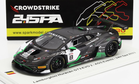 Spark-model Lamborghini Huracan Gt3 Evo 2 Team Ags Events N 8 24h Spa 2023 L.gorini - A.borga - N.jamin 1:43 Černá Bílá